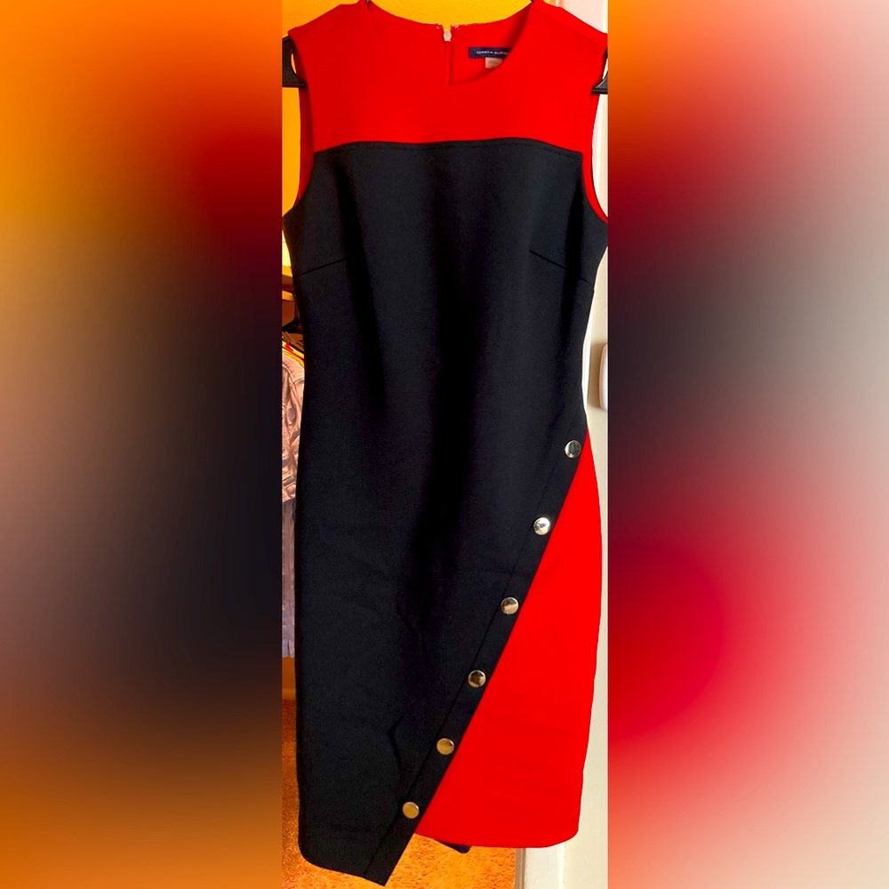 Red and Black Dress